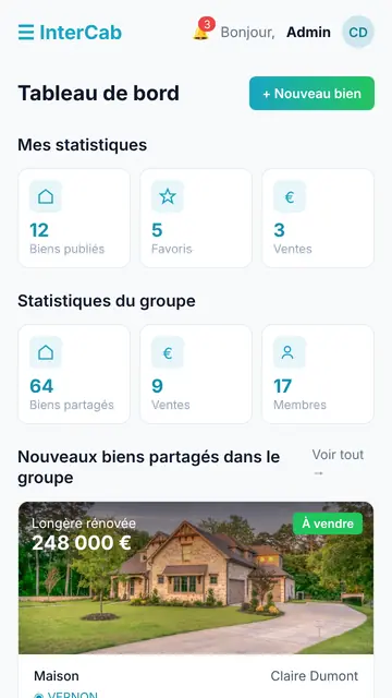 Capture d’écran de InterCab sur mobile