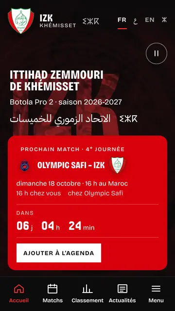 Capture d’écran de IZK Foot sur mobile